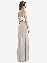 Rear View Thumbnail - Taupe & Ivory Social Bridesmaids Dress 8191