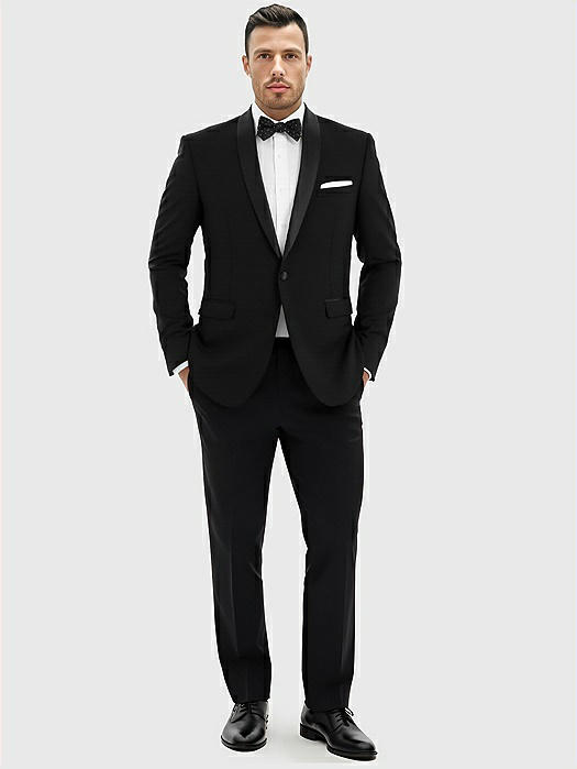Slim Shawl Collar Tuxedo Jacket - The Ethan By After Six In Black | The  Dessy Group