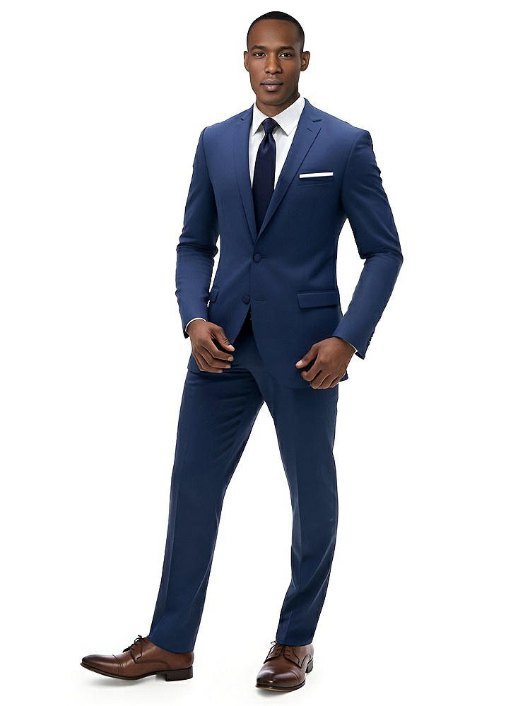 Front View - New Blue New Blue Slim Suit Jacket - The Harrison by After Six