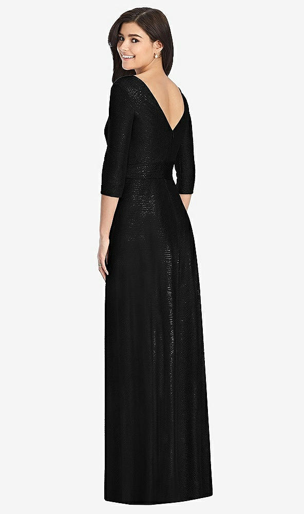 Back View - Black Dessy Collection Bridesmaid Dress 3028