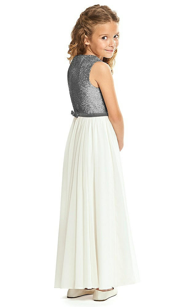 Back View - Stardust Flower Girl Dress FL4061