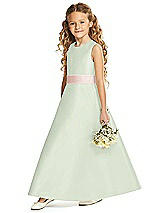Front View Thumbnail - Mint Green & Blush Flower Girl Dress FL4062