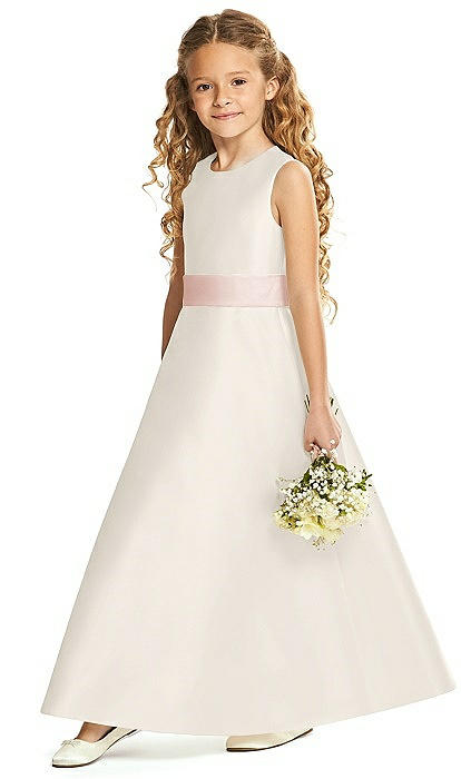 blue dress for baby girl Spaghetti Straps V-Back Chiffon Junior Bridesmaid Dress