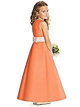 Rear View Thumbnail - Portofino Orange & Blush Flower Girl Dress FL4062