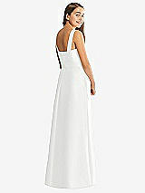 Rear View Thumbnail - White Alfred Sung Junior Bridesmaid Style JR544