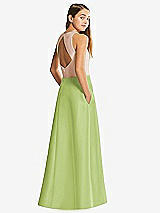 Front View Thumbnail - Mojito & Cameo Alfred Sung Junior Bridesmaid Style JR545