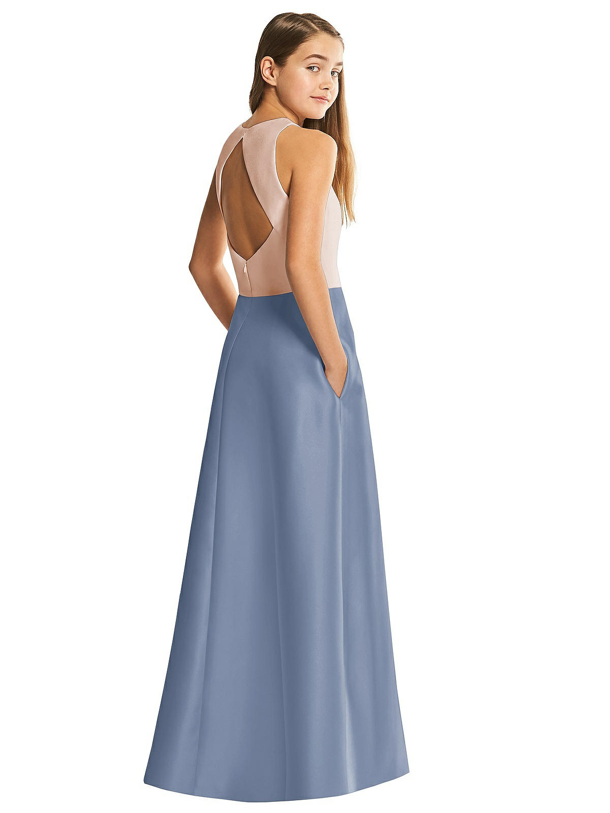 yilis bridesmaid dresses Lilac Chiffon A-line V-neck Bridesmaid Dresses, MBD243 main image 0