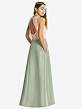 Front View Thumbnail - Sage & Cameo Alfred Sung Junior Bridesmaid Style JR545