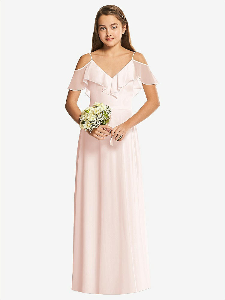 Dessy Collection Junior Bridesmaid Dress Jr548ls In Black Silver | The  Dessy Group