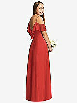 Rear View Thumbnail - Poppy Red Dessy Collection Junior Bridesmaid Dress JR548