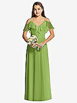 Front View Thumbnail - Peridot Green Dessy Collection Junior Bridesmaid Dress JR548