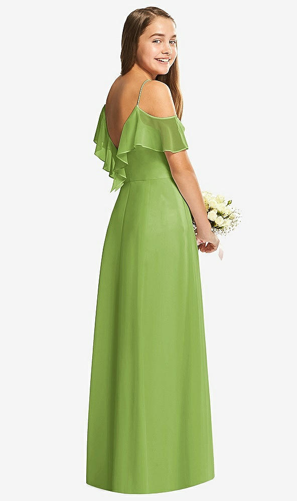 Back View - Peridot Green Dessy Collection Junior Bridesmaid Dress JR548