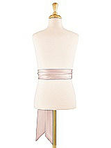 Alt View 1 Thumbnail - Blush Satin Twill Flower Girl Sash