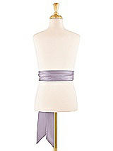 Alt View 1 Thumbnail - Lilac Haze Satin Twill Flower Girl Sash