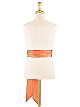 Alt View 1 Thumbnail - Portofino Orange Satin Twill Flower Girl Sash