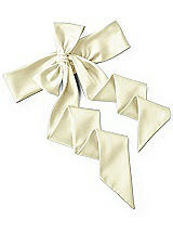Rear View Thumbnail - Butter Yellow Satin Twill Wedding Sash