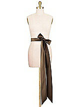 Alt View 2 Thumbnail - Espresso Satin Twill Wedding Sash