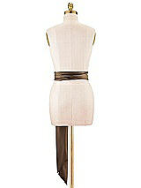 Alt View 3 Thumbnail - Espresso Satin Twill Wedding Sash