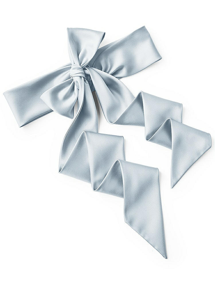 Back View - Mist Satin Twill Wedding Sash