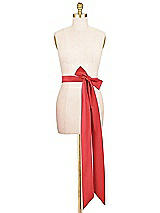 Alt View 2 Thumbnail - Poppy Red Satin Twill Wedding Sash