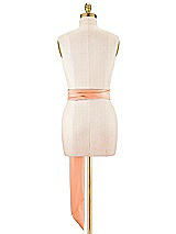 Alt View 3 Thumbnail - Portofino Orange Satin Twill Wedding Sash