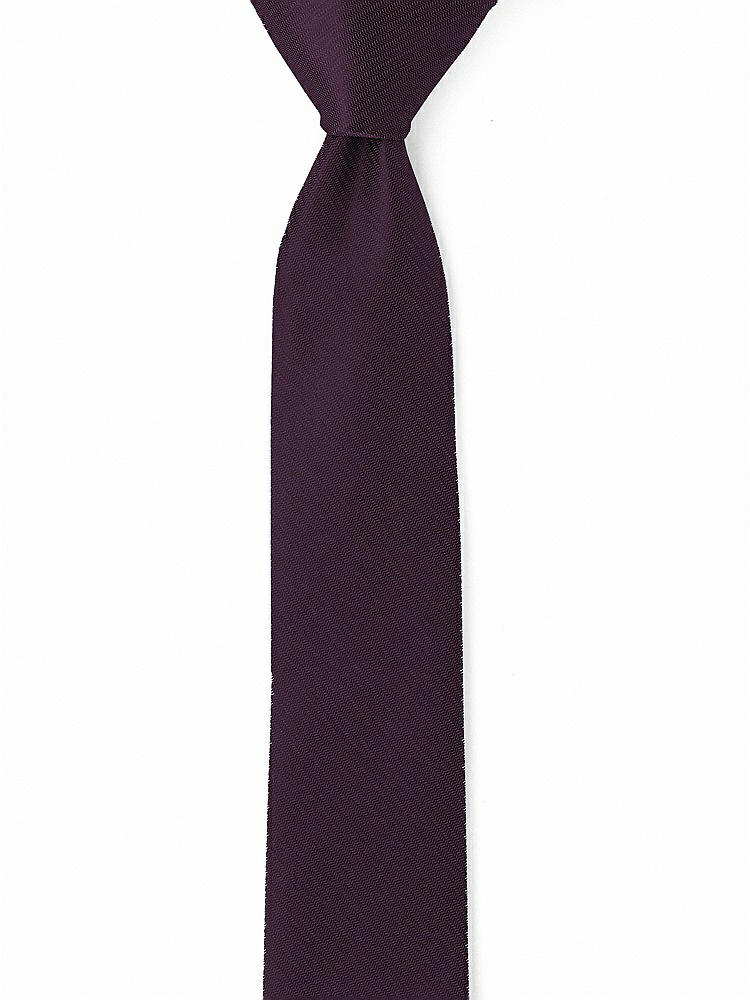 Back View - Aubergine Yarn-Dyed Modern Tie by After Six