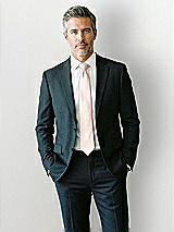 Front View Thumbnail - Blush Yarn-Dyed Modern Tie by After Six