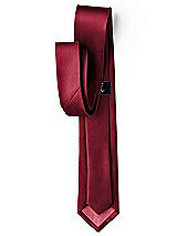 Side View Thumbnail - Burgundy Yarn-Dyed Modern Tie by After Six