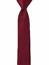 Rear View Thumbnail - Burgundy Yarn-Dyed Modern Tie by After Six