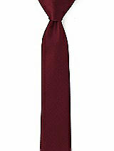 Rear View Thumbnail - Cabernet Yarn-Dyed Modern Tie by After Six