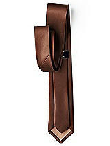 Side View Thumbnail - Cognac Yarn-Dyed Modern Tie by After Six