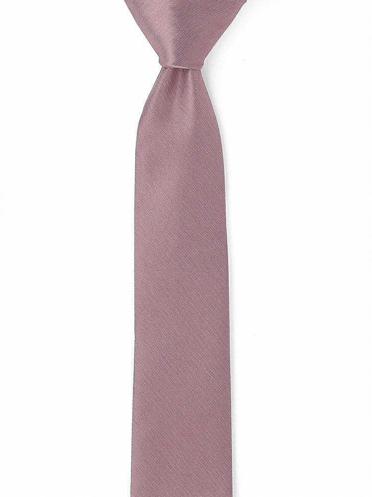 Back View - Dusty Rose Yarn-Dyed Modern Tie by After Six