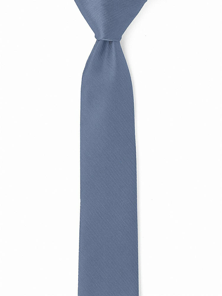 Back View - Larkspur Blue Yarn-Dyed Modern Tie by After Six