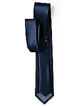 Side View Thumbnail - Midnight Navy Yarn-Dyed Modern Tie by After Six