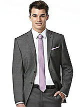 Alt View 4 Thumbnail - Pale Purple Yarn-Dyed Modern Tie by After Six