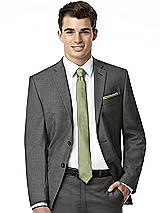 Alt View 4 Thumbnail - Sage Yarn-Dyed Modern Tie by After Six