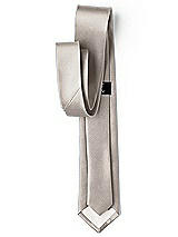 Side View Thumbnail - Taupe Yarn-Dyed Modern Tie by After Six