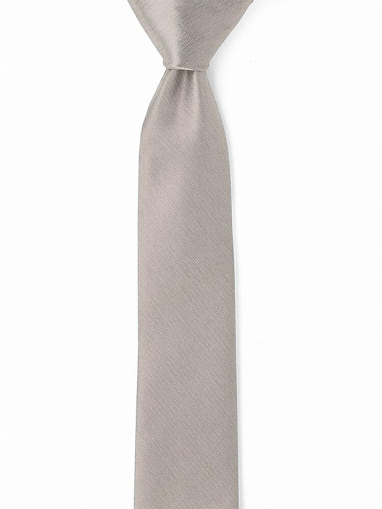 Back View - Taupe Yarn-Dyed Modern Tie by After Six