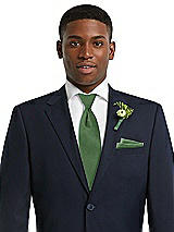 Alt View 3 Thumbnail - Vineyard Green Yarn-Dyed Modern Tie by After Six