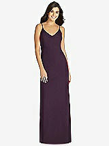 Front View Thumbnail - Aubergine Fishtail Skirt Stretch Maxi Dress