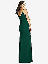 Rear View Thumbnail - Hunter Green Fishtail Skirt Stretch Maxi Dress