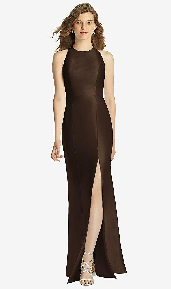 Front View - Espresso Bella Bridesmaid Dress BB121