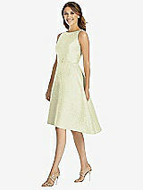 Front View Thumbnail - Mint Gold Dessy Bridesmaid Dress 3035