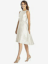 Front View Thumbnail - Ivory Gold Dessy Bridesmaid Dress 3035