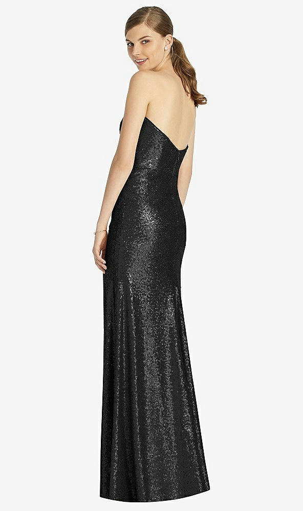 Back View - Black Dessy Bridesmaid Dress 3037