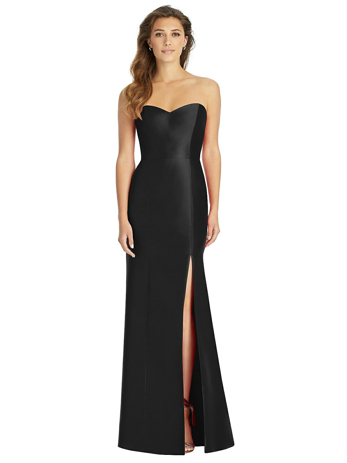 Formal Classy Midi Dress Revolve Black Tie Dresses Full-length Strapless  Sweetheart Neckline Bridesmaid Dress In Black The Dessy Group