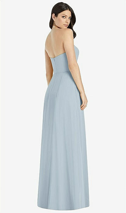 blue floral flowy dress Wedtrend Women White Blue Floral Bridesmaid Dress A-Line Off The Shoulder  Tiered Print Maxi Wedding Party Guest Dress – WEDTREND