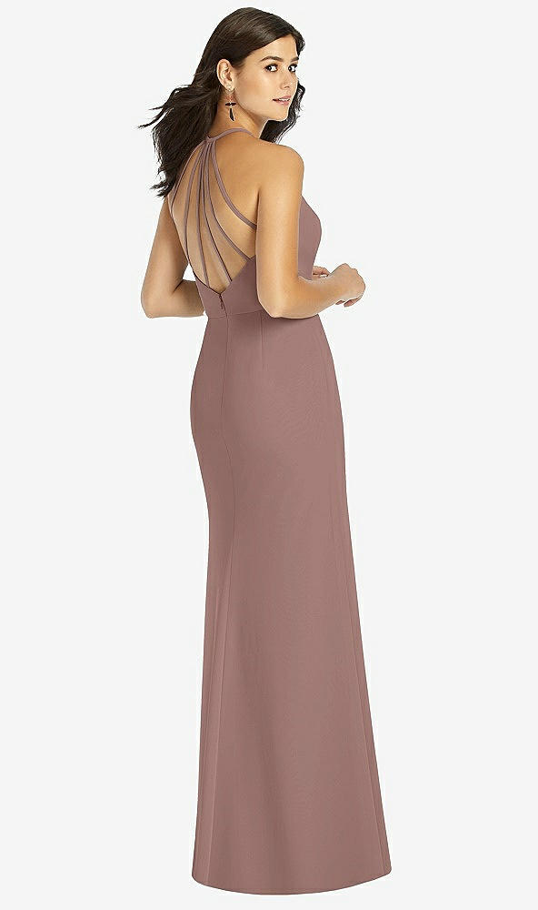 Back View - Sienna Sunburst Strap Back Mermaid Dress