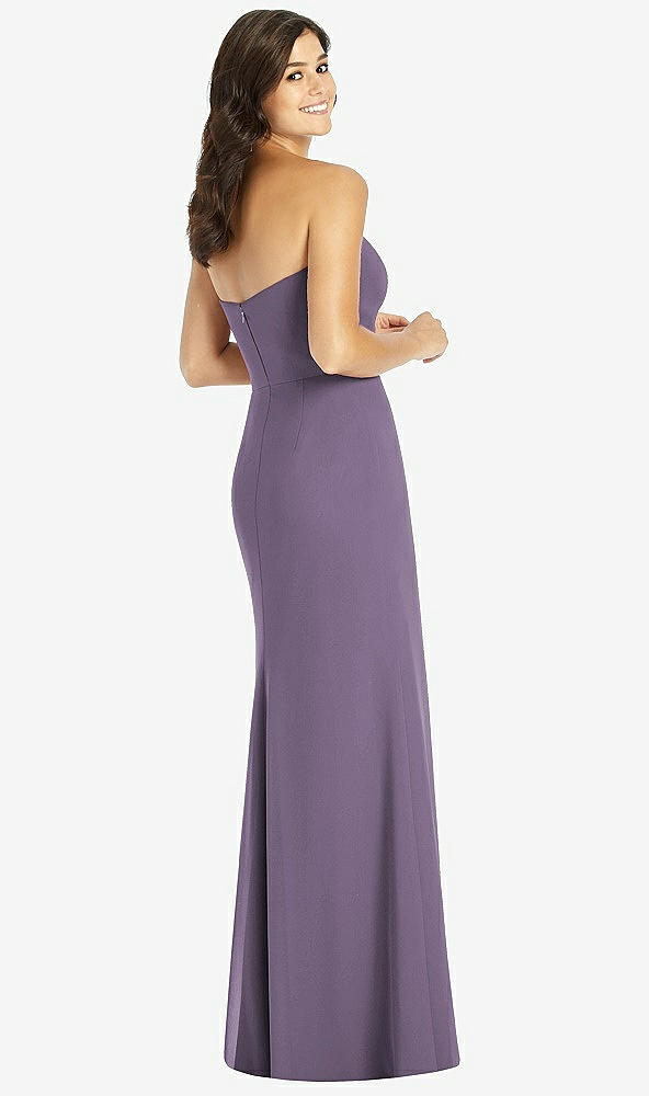 Back View - Lavender Sweetheart Strapless Mermaid Dress