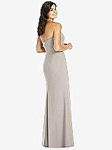 Rear View Thumbnail - Taupe Sweetheart Strapless Mermaid Dress